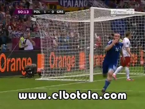 هدف اليونان الأول ضد بولندا