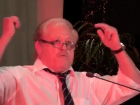 Roland Courteau au meeting de Marie-Hélène Fabre, candidat sur la 2e circonscription de l'Aude