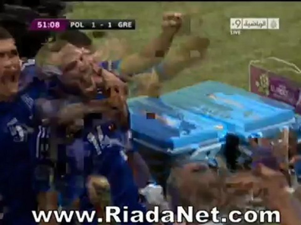 اهداف يورو 2012 - بولندا 1-1 اليونان@RiadaNet.com