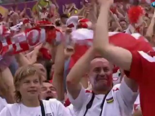 Goal of Lewandowski against Greece (1-0) - Poland vs Greece -EURO2012