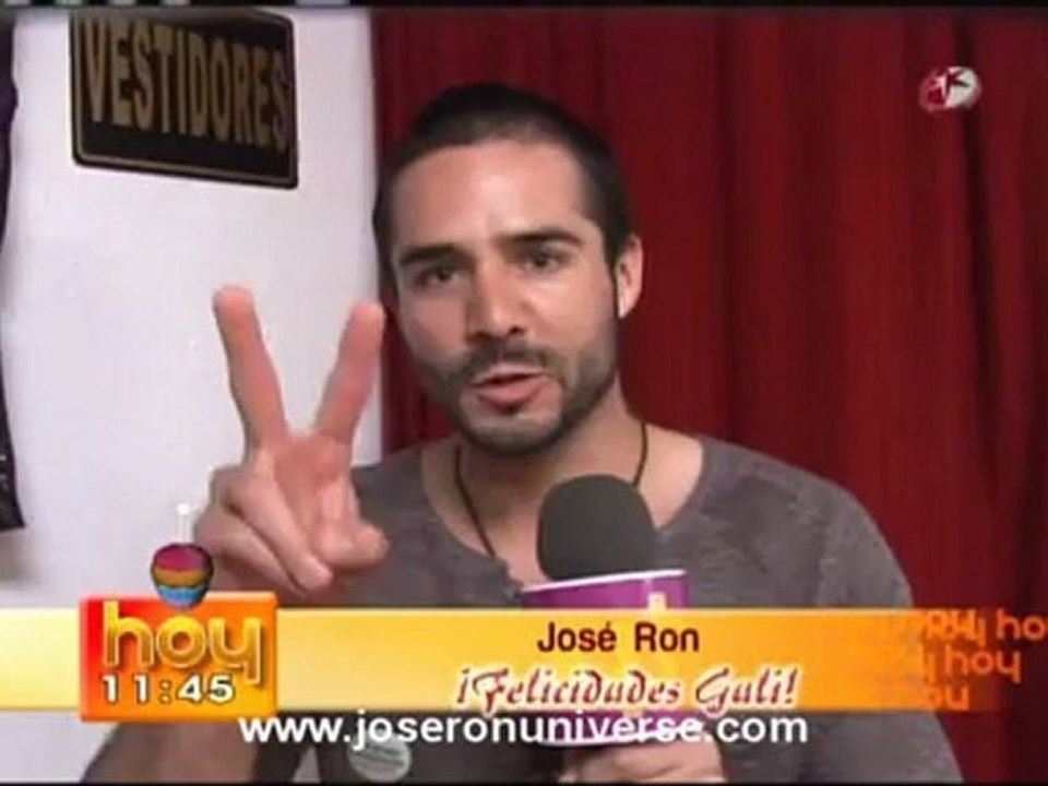 José Ron @JoseRon3 felicita a @GalileaMontijo por su cumpleaños