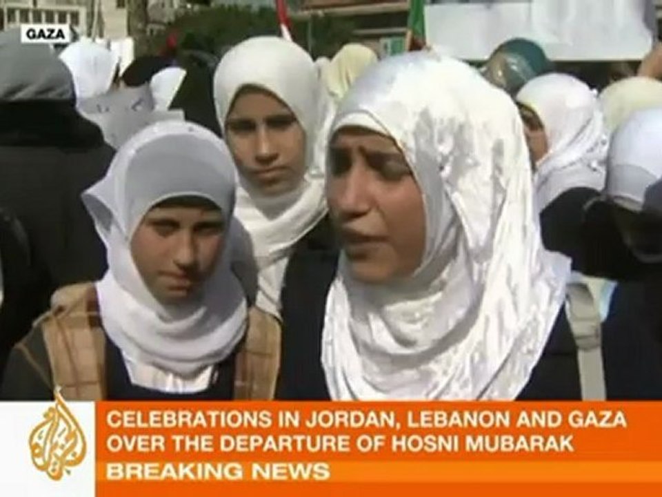 Arab world reacts to Mubarak exit