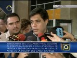 Comando Venezuela determina detalles de inscripción de Capriles con CNE