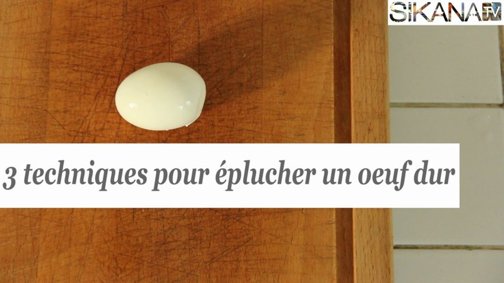 Éplucher un œuf dur sans le toucher, et en moins de 20 secondes? C'est  possible !