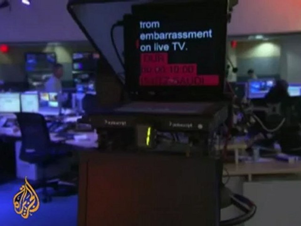 Al Jazeera marks the death of the teleprompter inventor Hubert Schlafly on air