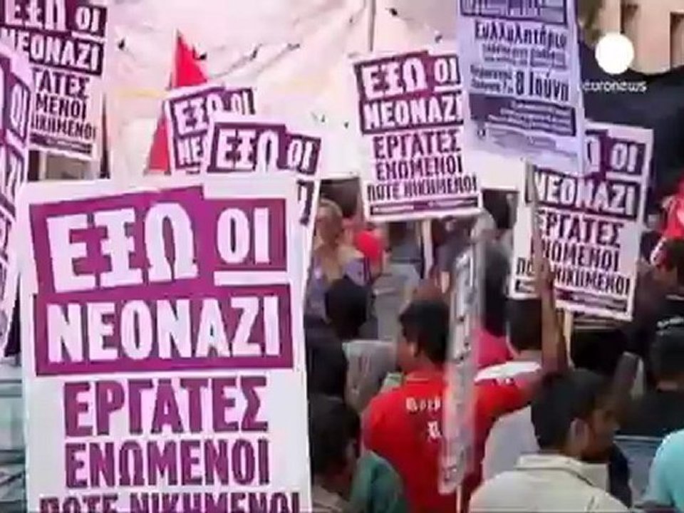 Demonstration in Athens after TV slapping
