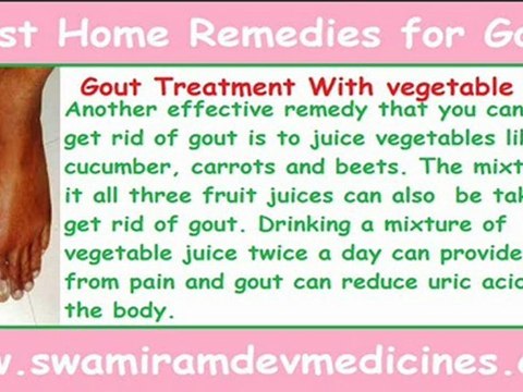 Best Home Remedies for Gout or Natural home treatments