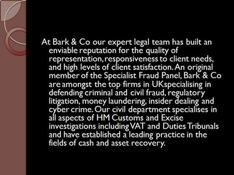 Welcome To Bark & Co Solicitors
