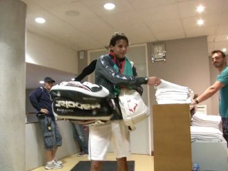 Hanging out in the locker room