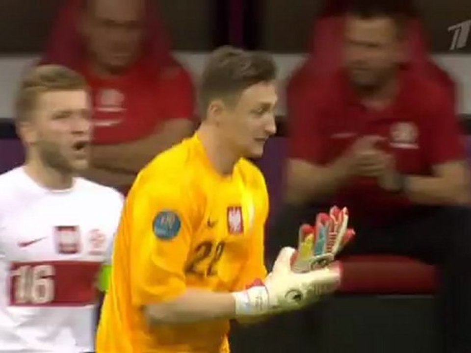 Euro-2012. 1 тур. Польша - Греция 1-1 (нереализованный пенальти, Карагунис)