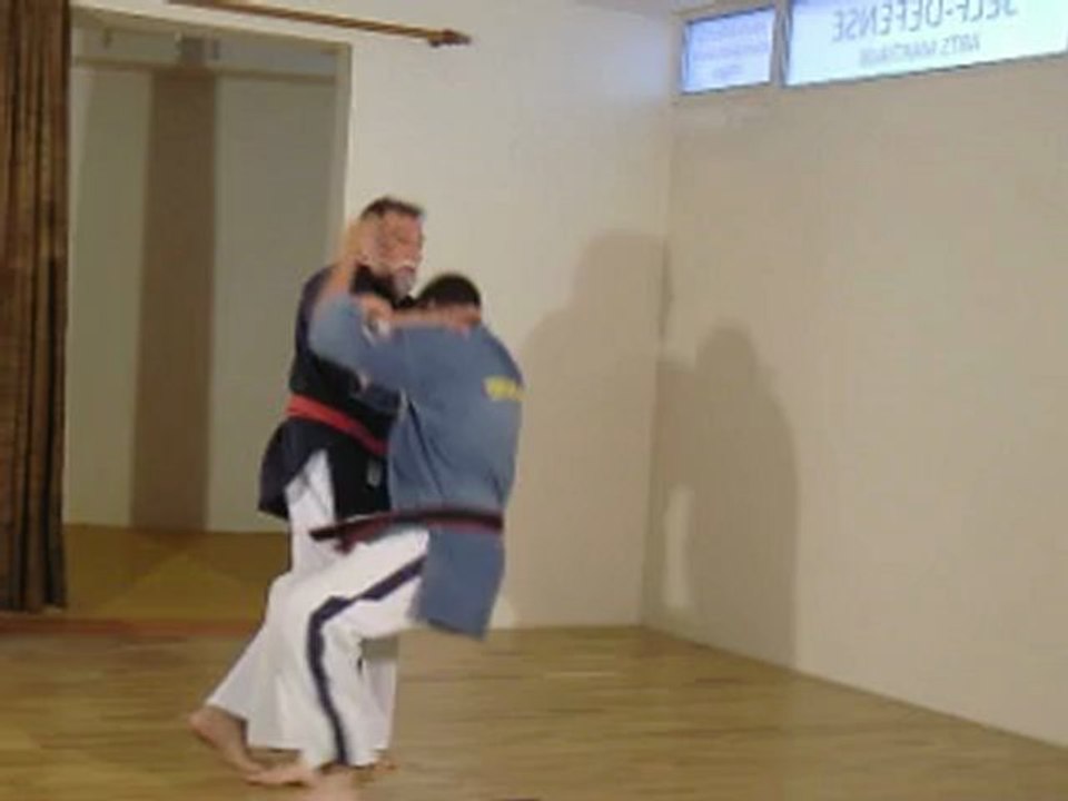 KO avec Kiai (Son et posture) lors du tournage d'un DVD pour la revue Karaté-Bushido