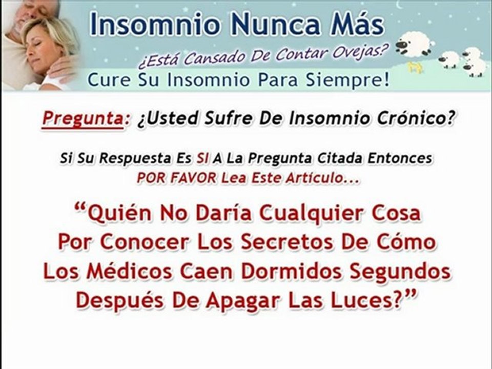 Como solucionar el insomnio y dormir mejor