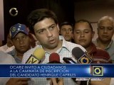 Ocariz: “La meta es lograr la mayor cantidad de votos para lograr la presidencia de Capriles Radonski