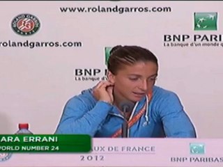 Roland Garros, Finale – Errani : “J’ai fait de mon mieux”