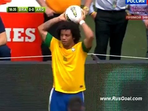 Товарищеский матч 2012 года Бразилия - Аргентина 1 тайм