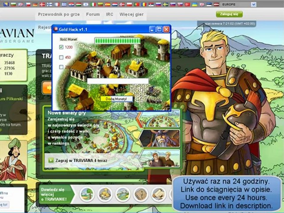 Travian gold hack v1.1 working proof inside