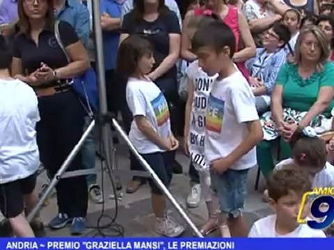 Andria Premio Graziella Mansi, le premiazioni