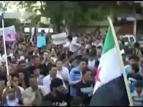Syria فري برس ريف دمشق يبرود تشيع الشهيد محمد كريمة 9 6 2012 ج2 Damascus