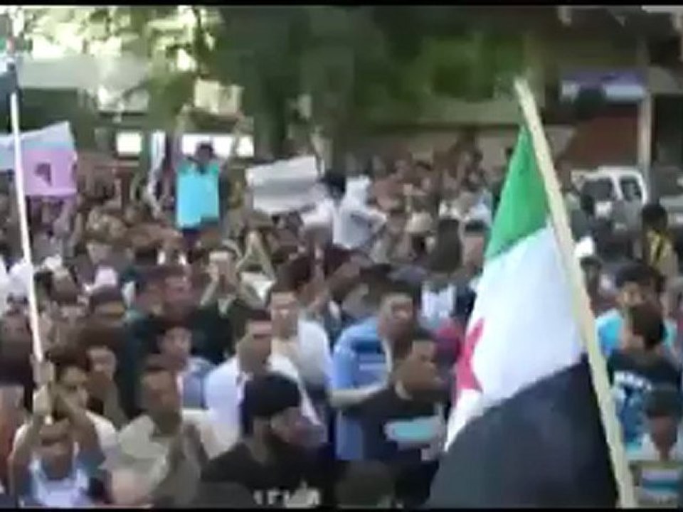 Syria فري برس  ريف دمشق يبرود تشيع الشهيد  محمد كريمة 9 6 2012 ج2 Damascus