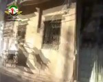 Syria فري برس مكان سقوط القذائف على منازل المدنيين في حي الخالدية بحمص واثار الخراب 9 6 2012 Homs