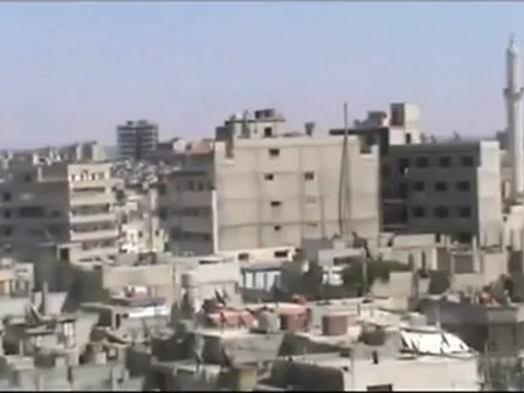 Syria فري برس حمص الخالدية انفجار هااائل ولحظة سقوط9 6 2012 Homs