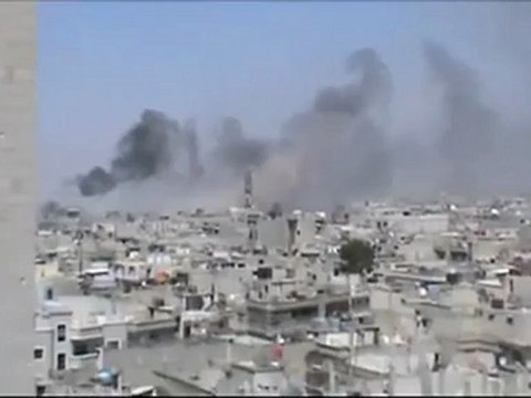 Syria فري برس حمص الخالدية هاااام جداااا انفجار هائل 9 6 2012 Homs