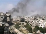 Syria فري برس حمص الخالدية هاااااااااااام جدااااا سقوط الصاروخ9 6 2012 Homs