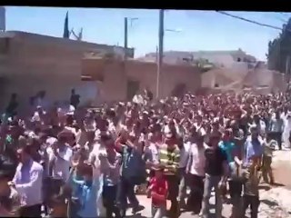 Syria فري برس ريف دمشق كناكر المحتلة جمعة ثوار وتجار يداً بيد حتى الانتصار 8 6 2012 Damascus