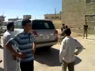 Syria فري برس حماة المحتلةاللطامنة خروج أعضاء الهيئة العامة لحقوق الإنسان  9 6 2012 ج2 Hama