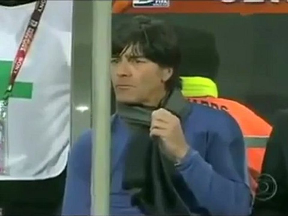 Germany Coach Joachim Loew eating Booger in 2010 FIFA World Cup