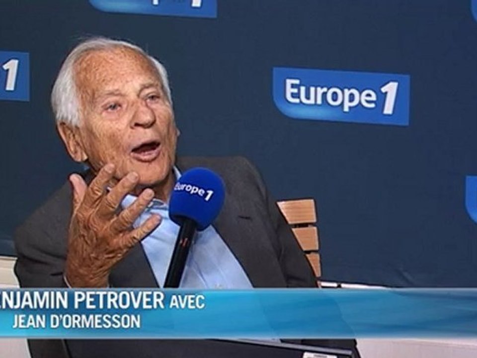 Jean D'Ormesson : "le roman va disparaître"