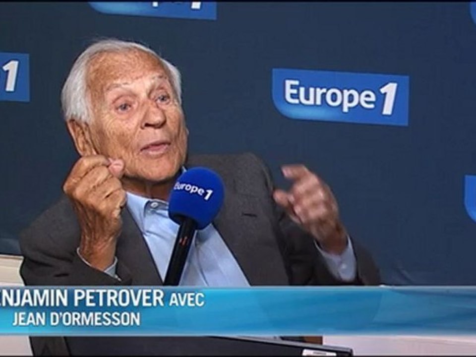 D'Ormesson : "les académiciens sont des vieux gâteux"