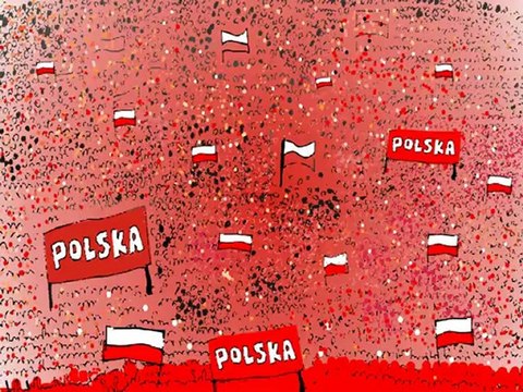 meksykanska fala na Euro 2012 mecz Polska Grecja