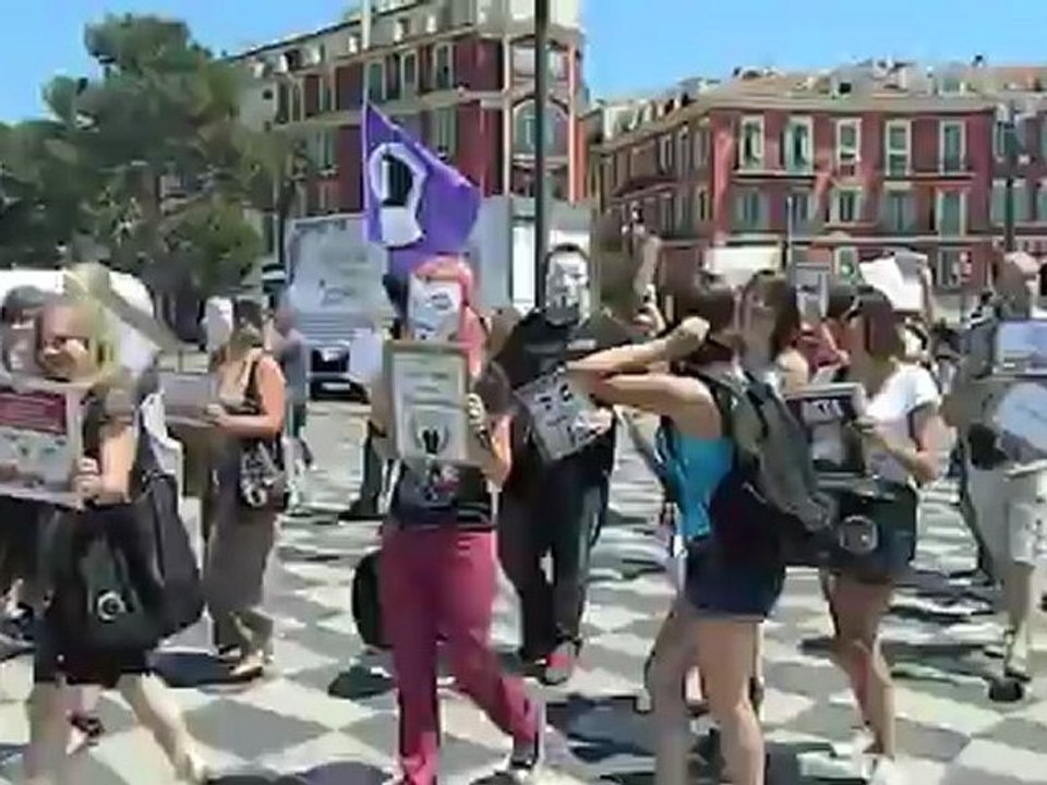 4/  Manifestation à NICE contre ACTA 9 juin - ANONYMOUS