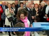 La socialiste Ségolène Royale, candidate à La Rochelle, a voté