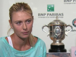 Sharapova reflects on winning Roland Garros