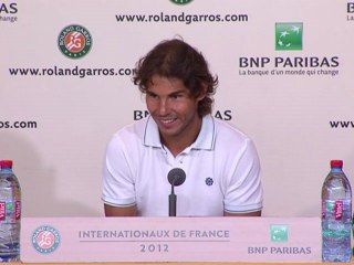 Nadal's interview before his final in 2012