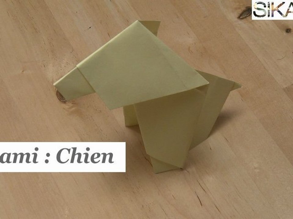 Origami : Chien en papier - HD