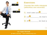 Apprendre l'espagnol en ligne - Vocabulaire espagnol - Fiche 05 -  Niveau A1
