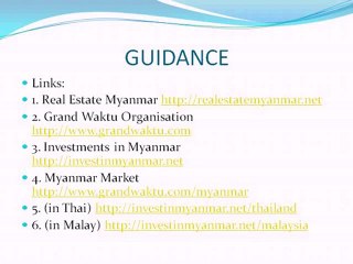 Invest in Myanmar