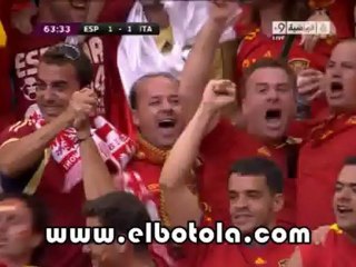 هدف إسبانيا الأول ضد إيطاليا