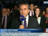 Réaction de Xavier Bertrand - Législatives 2012