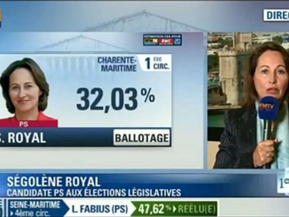 Réaction de Ségolène Royal - Législatives 2012