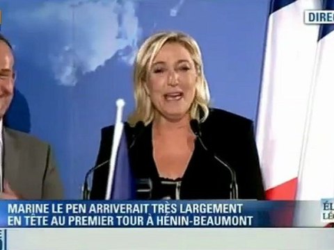 Réaction de Marine Le Pen - Législatives 2012