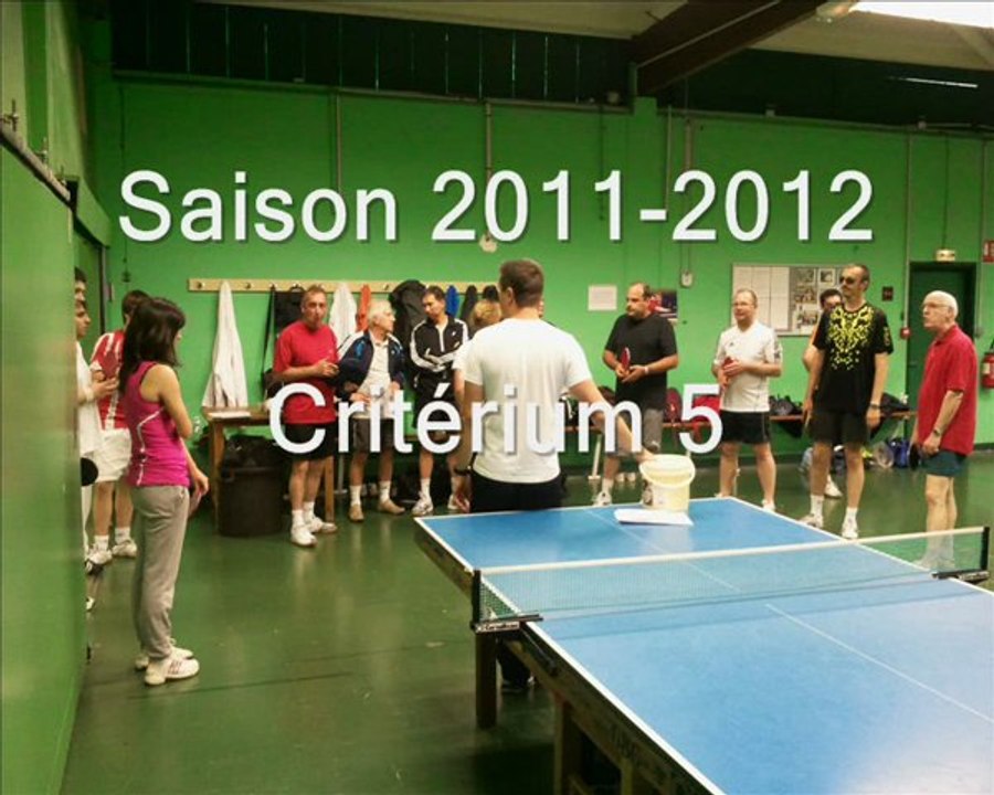 Critérium du club Saison 2011-2012 Tour 5