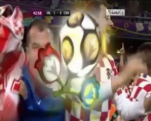الهدف الثاني لكرواتيا أمام ايرلندا