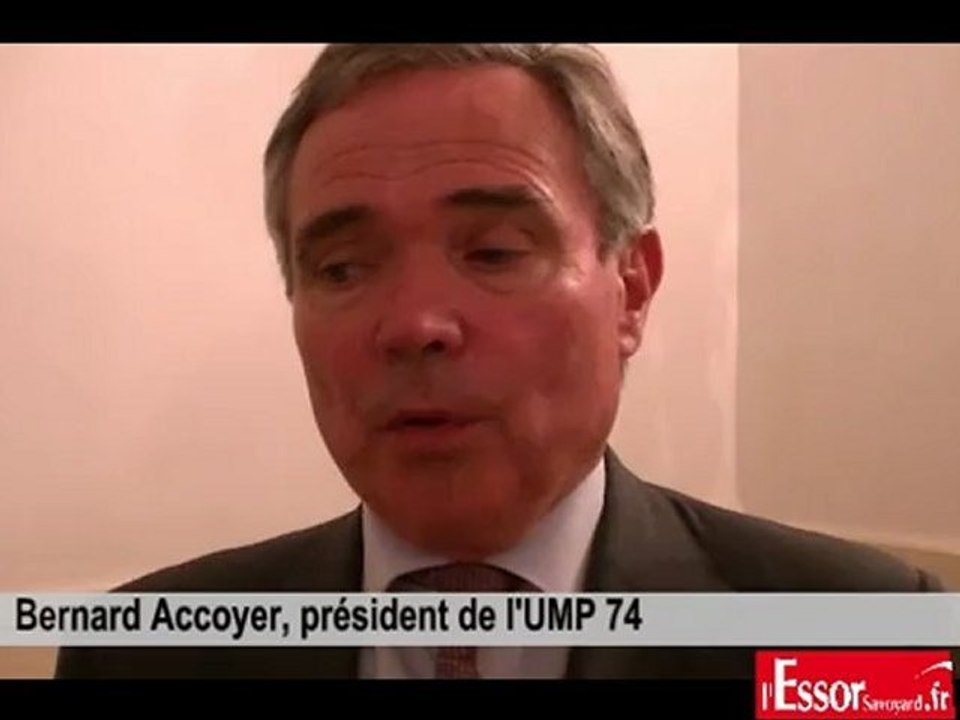 Le président de l'UMP 74, Bernard Accoyer, réagit aux résultats aux législatives