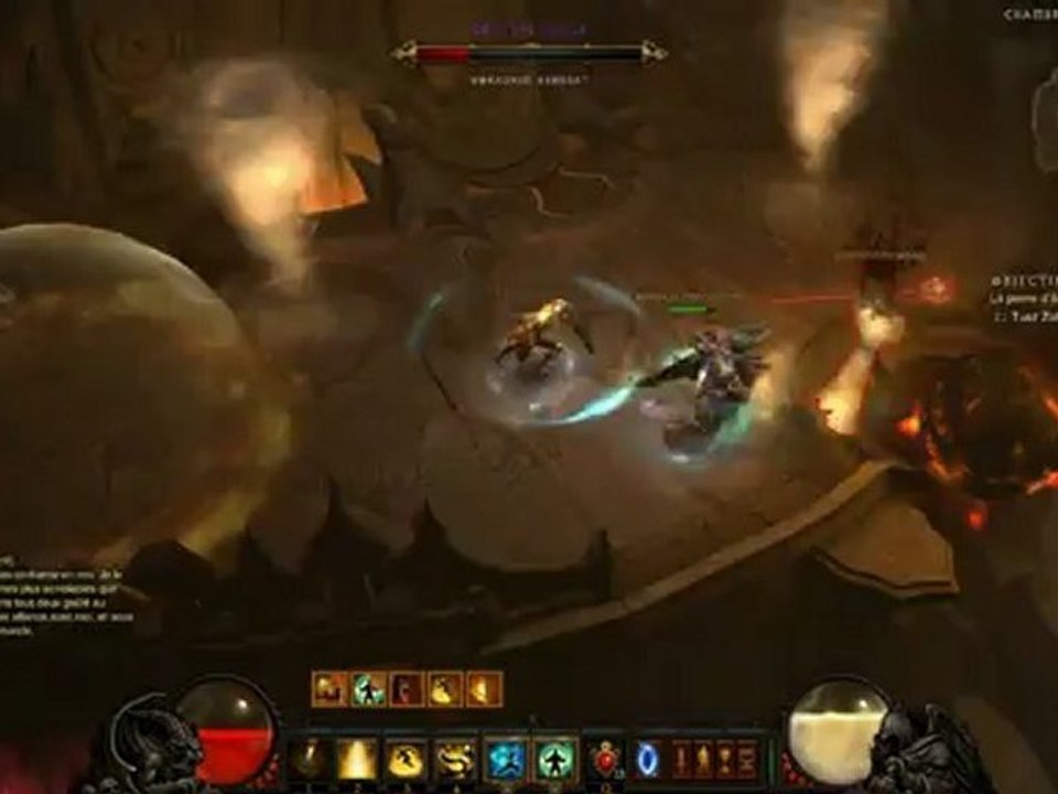 Diablo 3 - act 2 Inferno - Zontul Kull Inferno VS Barbarian & Monk