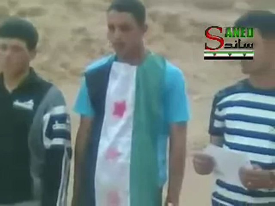 Syria فري برس ديرالزور أسر شبيحة على يد كتيبة حراس العقيدة 9 6 2012 Deirezzor