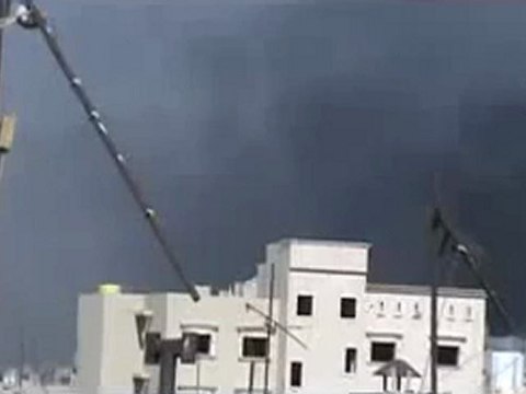 Syria فري برس حمص حي جورة الشياح الحرائق نتيجة القصف 10 6 2012 Homs